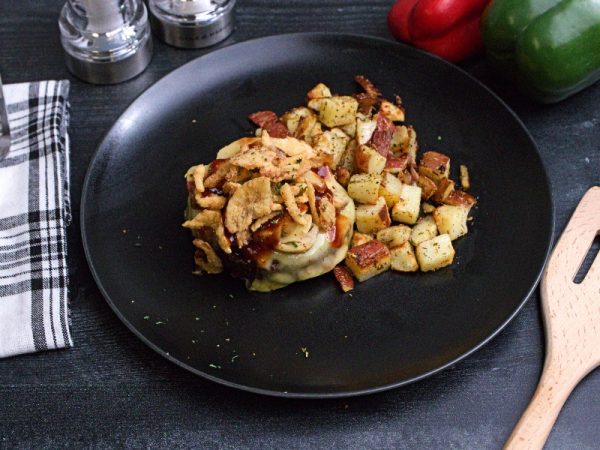 Clean Eats Meal Prep BBQ Mushroom Swiss Burger