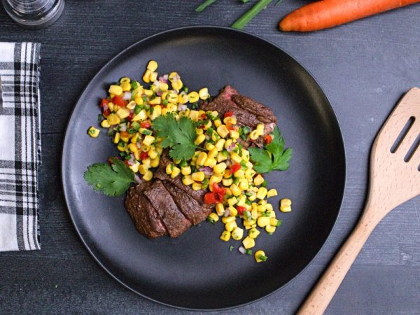 Clean Eats Meal Prep Coffee Crusted Skirt Steak