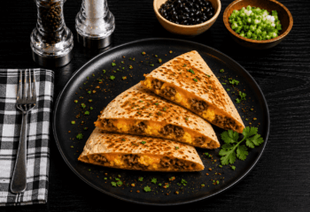 Breakfast Chicken Sausage Quesadilla
