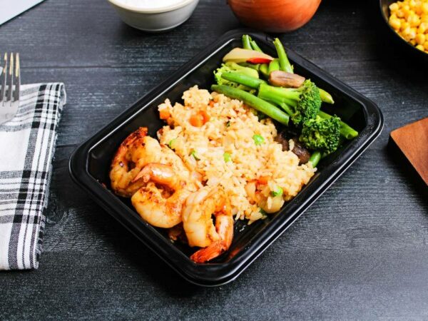 Clean Eats Meal Prep Chicken & Shrimp Hibachi