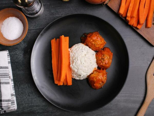 Clean Eats Meal Prep Buffalo Chicken Meatballs