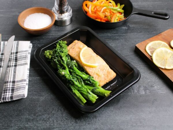 Clean Eats Meal Prep Salmon and Broccoli Rabe
