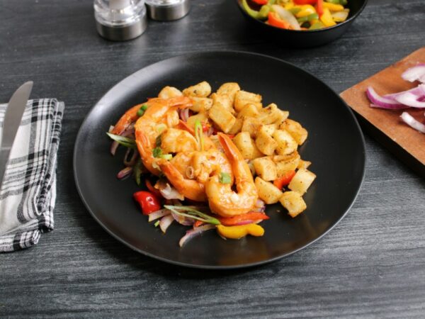 Clean Eats Meal Prep Buffalo Garlic Shrimp