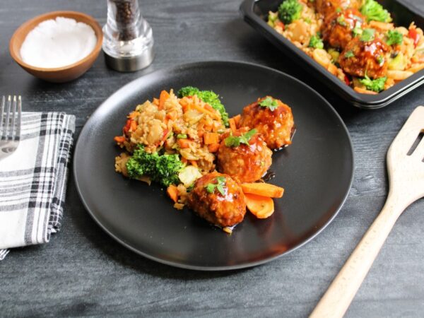 Clean Eats Meal Prep Chicken Teriyaki Meatballs