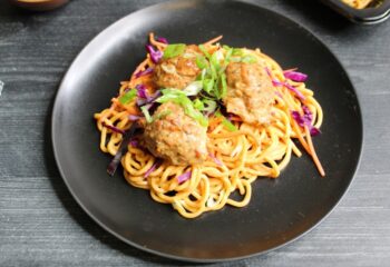 Thai Peanut Chicken Meatballs