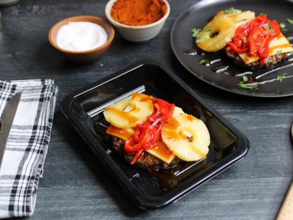 Clean Eats Meal Prep Hawaiian Beef Burger