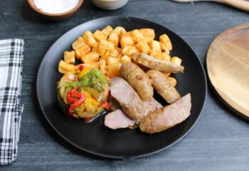 Roasted Chicken Sausage with Peppers & Onions Roasted Chicken Sausage with Peppers & Onions