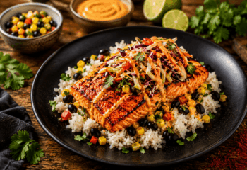 Bang Bang Salmon Taco Bowl