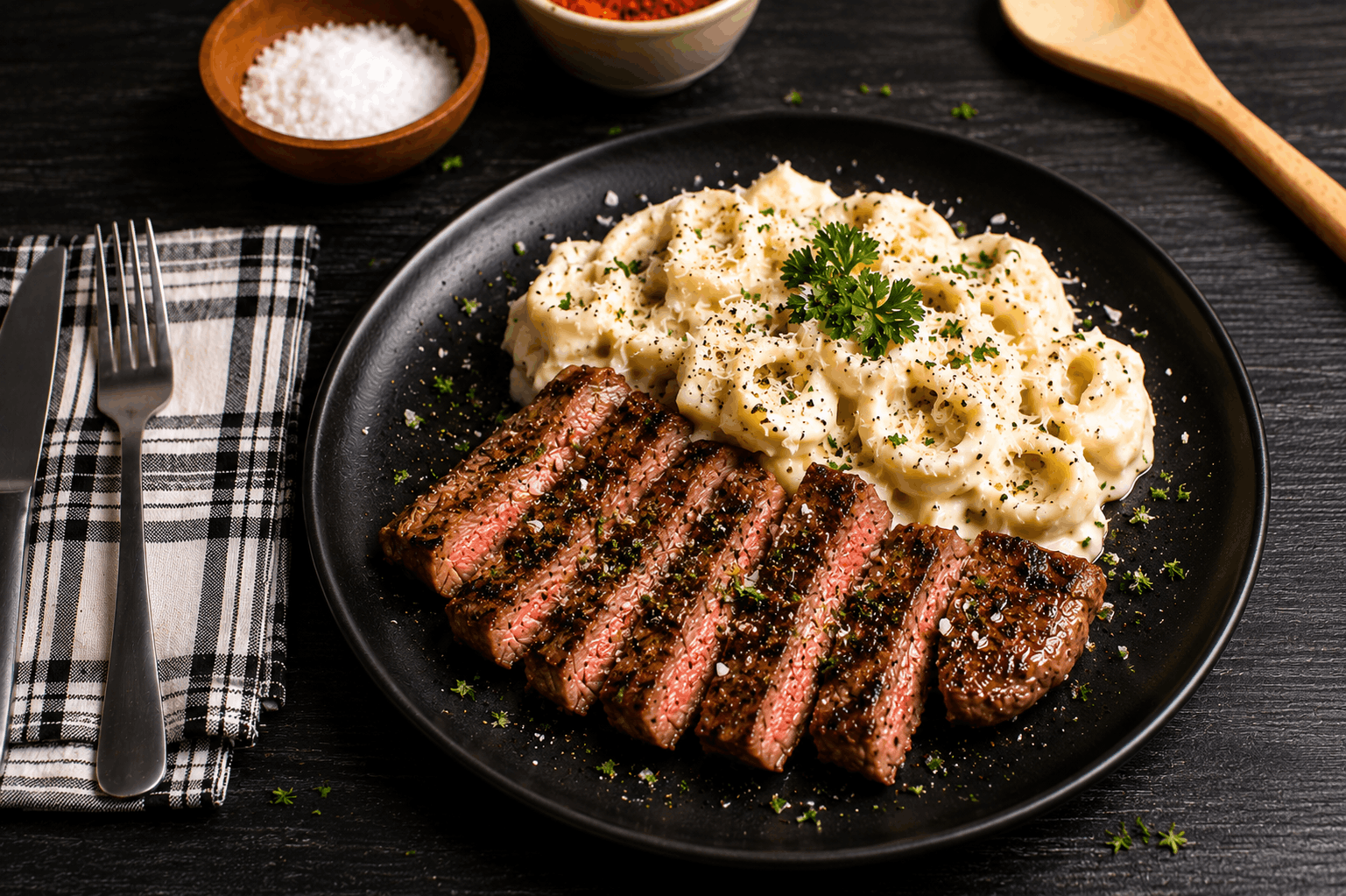 Tender grilled steak served over cheese-filled tortellini and tossed in our rich, creamy Marry Me sauce. Finished with a generous sprinkle of Parmesan cheese for the perfect balance of savory flavor and indulgent comfort.